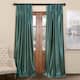 Exclusive Fabrics Solid Faux Dupioni Pleated Blackout Curtain Panel