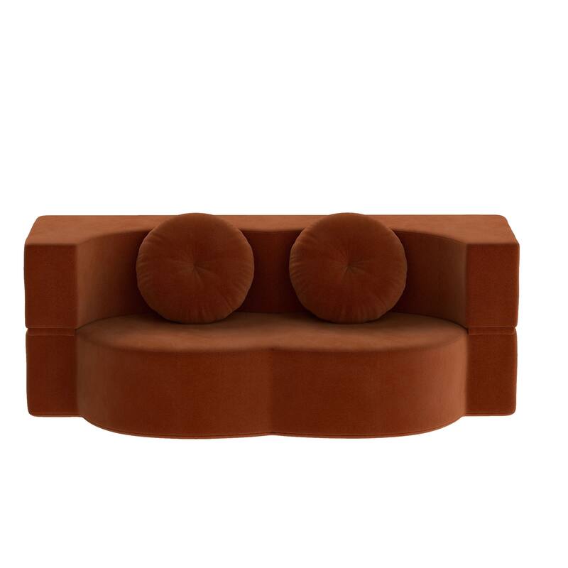 Folding Sofa Bed with Pillow, Twin Sleeper Sofa Couch, Loveseat Couch, Floor Folding Mattress, Convertible Lounge Chair