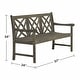 preview thumbnail 3 of 2, 5-foot Teak Hand-scraped Wood Outdoor Patio Garden Bench