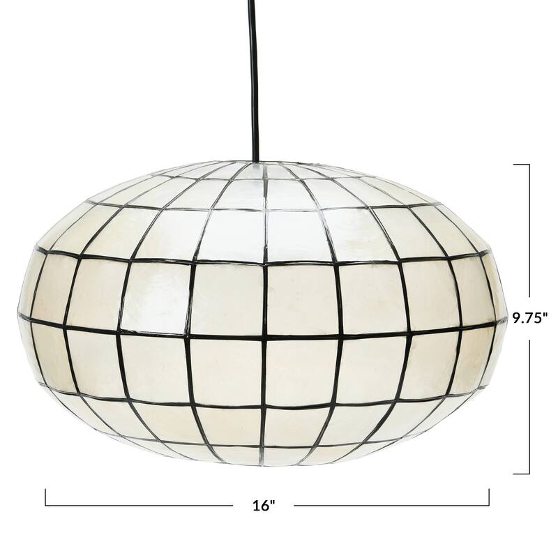 Capiz Ceiling Light