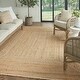 preview thumbnail 7 of 38, Nourison Terrazzo Jute Indoor only Solid Area Rug 8' x 10' - Natural