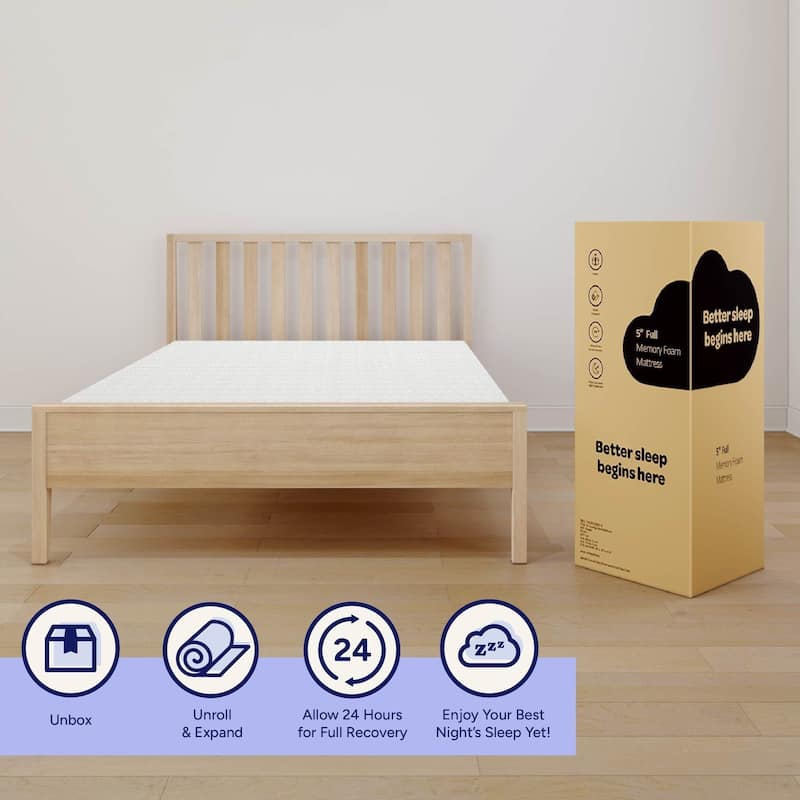 Max and Lily 5" Memory Foam Mattress Full
