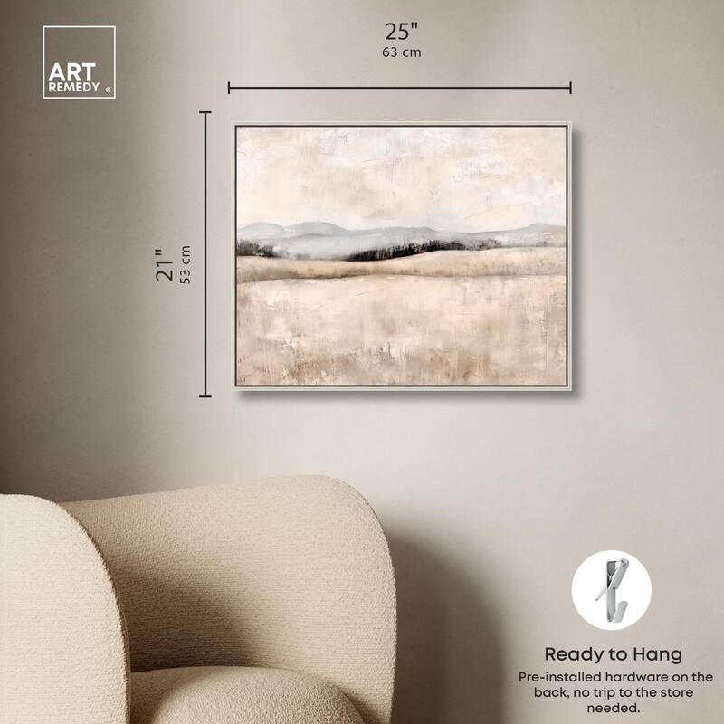 Distant Hills I Canvas by Art Remedy