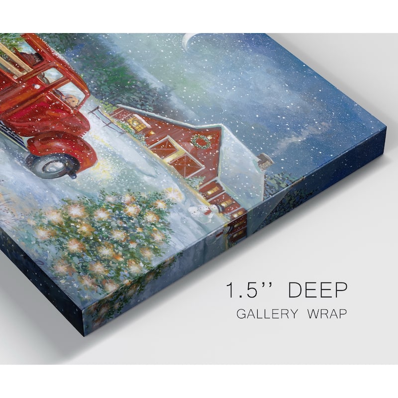 Moonlit Skaters-Premium Gallery Wrapped Canvas - Ready to Hang