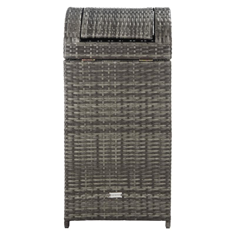 SAFAVIEH Outdoor Mazeli Trash Bin (Fully Assembled)