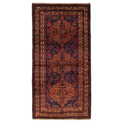 Teimani Navy Rug 3'7" x 6'11" - 3'7 x 6'11