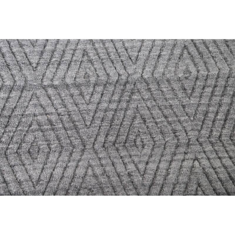 Diamond Pattern Gabbeh Contemporary Wool Area Rug Handmade - 5'4" x 7'7"
