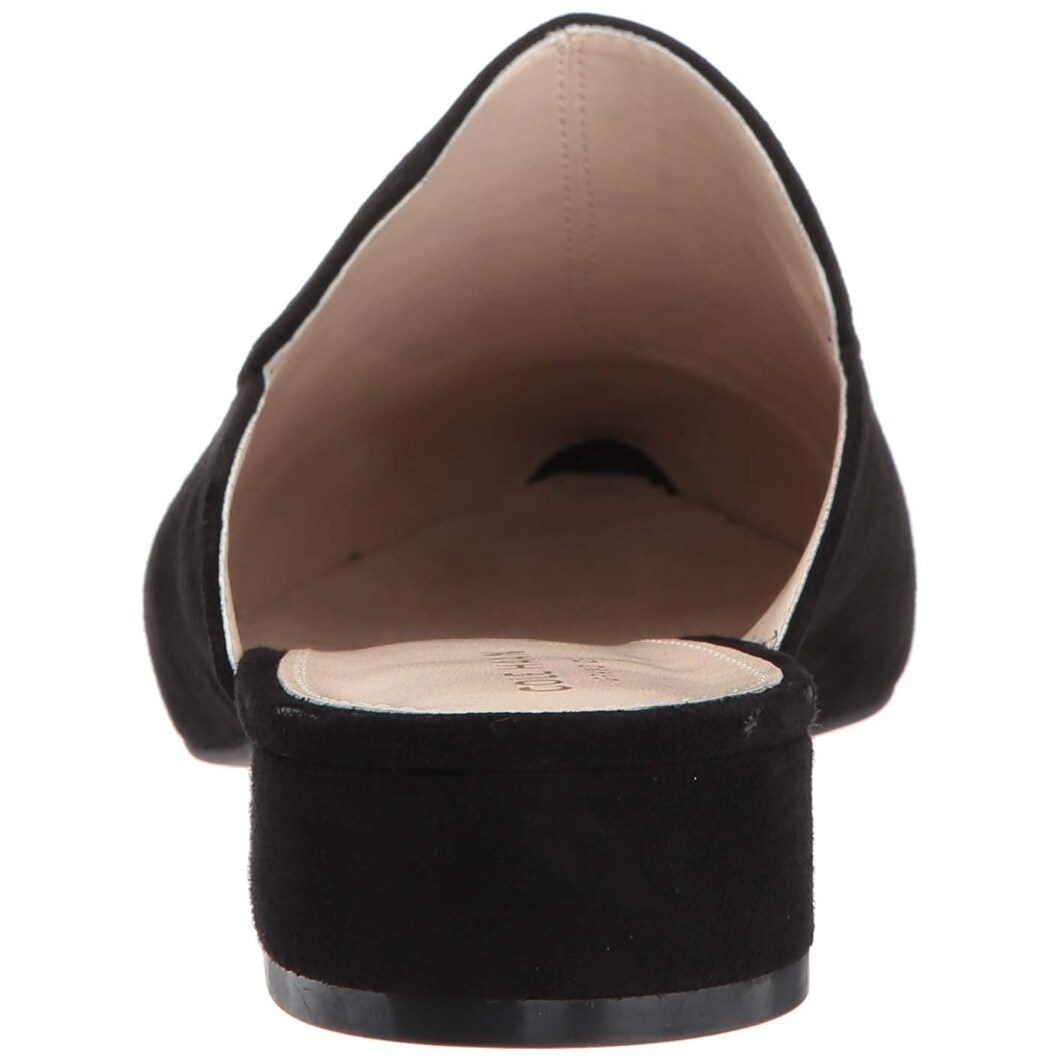 cole haan piper mule black suede