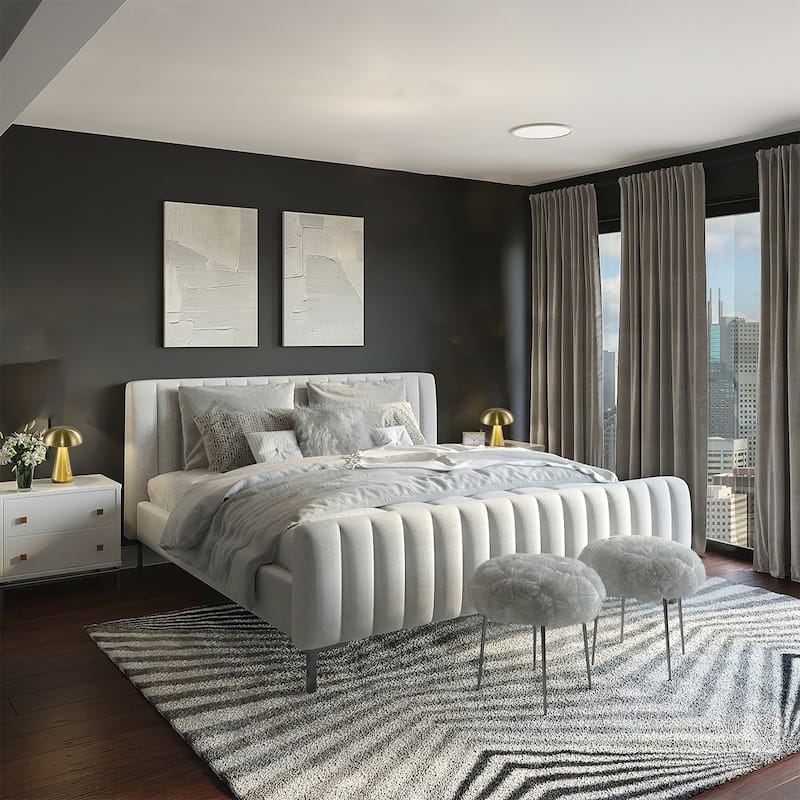 1-Light Stain Brass Table Lamp With A Satin Brass Metal Shade