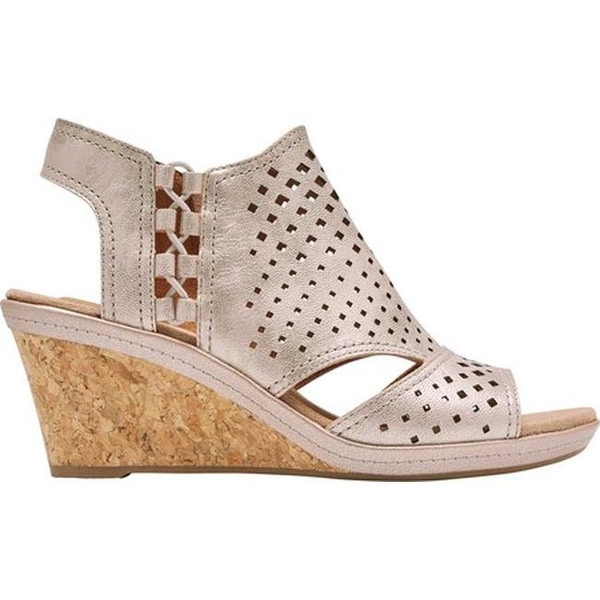rockport cobb hill janna perforated wedge sandal