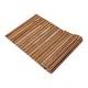 preview thumbnail 2 of 2, Nordic Style Premium Natural Teak String Shower Mat 40in