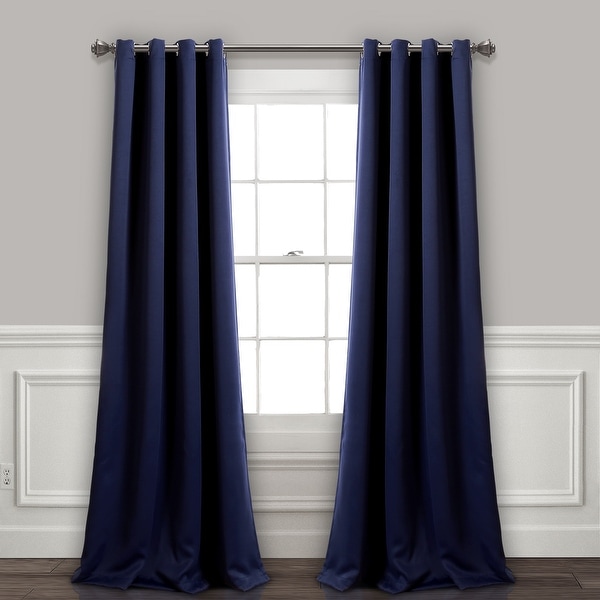 Lush Decor Insulated Grommet Blackout Curtain Panel Pair (As Is Item). Opens flyout.