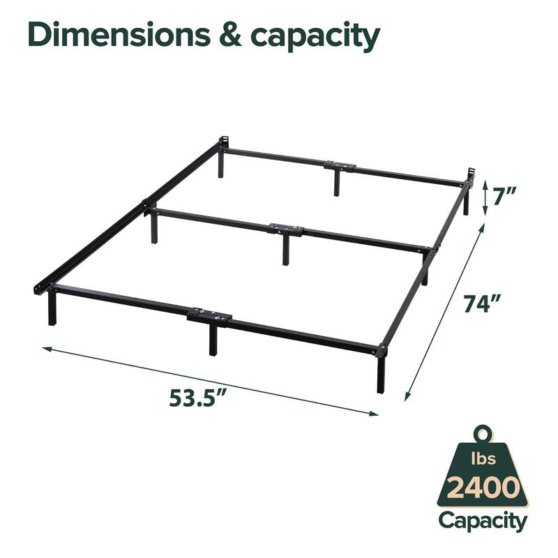 Priage by ZINUS Compack Metal Bed Frame - Black - Full