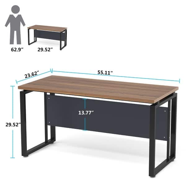 55 inches Computer Office Desk Writing Table Workstation - Overstock ...