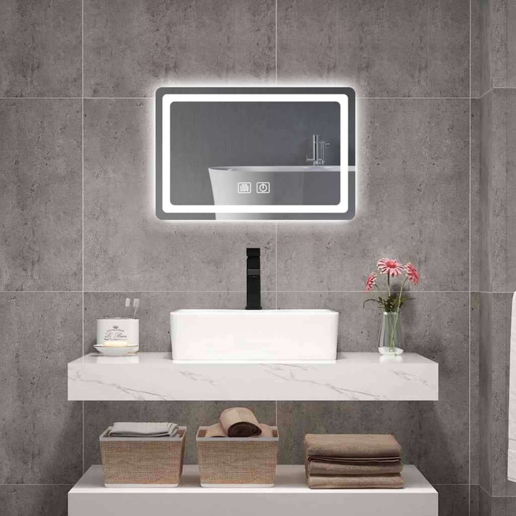 Rectangular Round Corner Bathroom Vanity Mirror