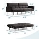 preview thumbnail 36 of 35, Lucid Comfort Collection Futon Sofa Bed with Box Tufting