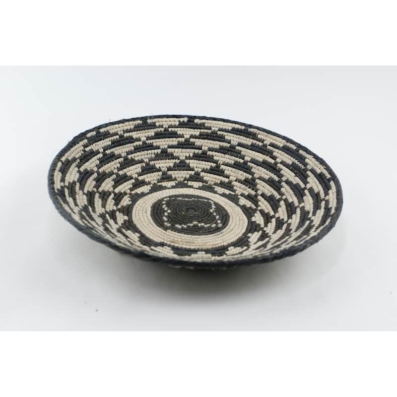 Hand Woven Palm Wall Decor Basket