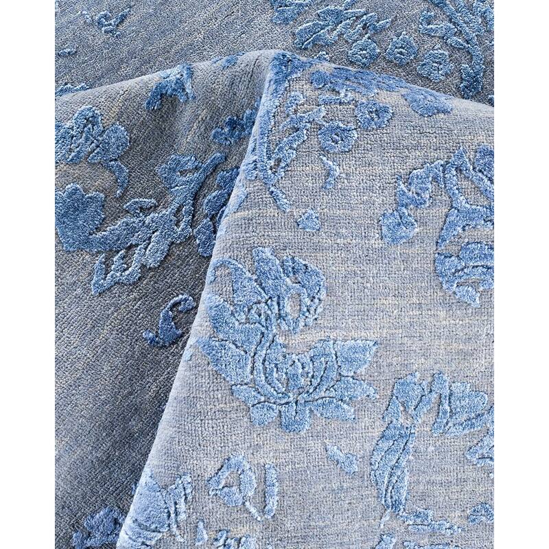 Ikat One-of-a-Kind Hand-Knotted Area Rug, Gray - 8' 2" x 10' 2"