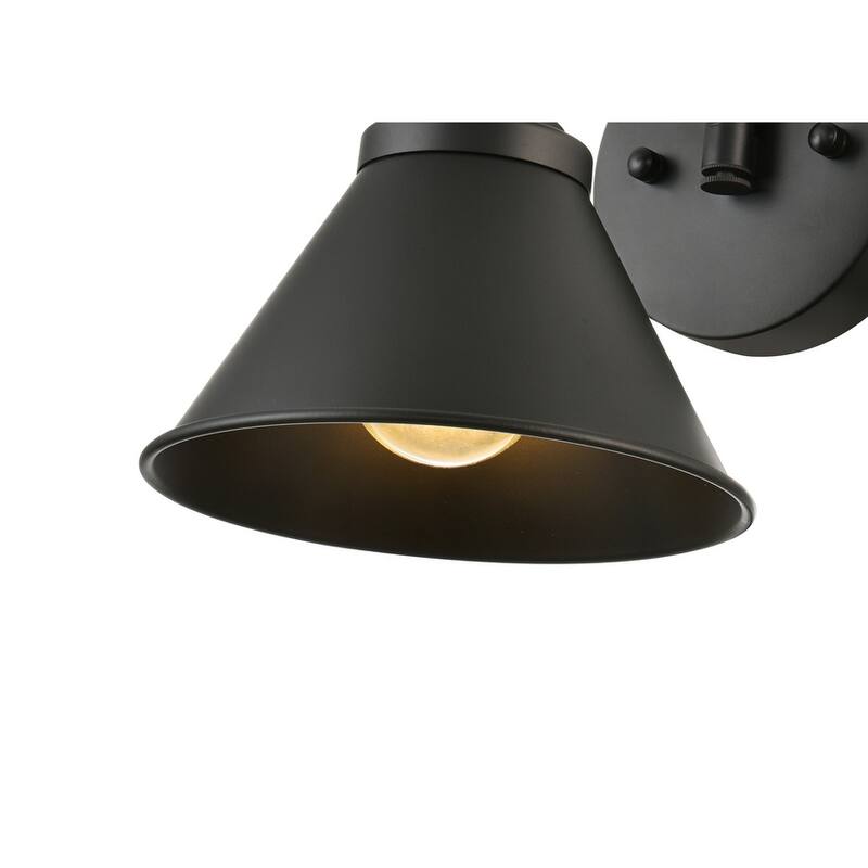 Jude 1 Light Black Swing Arm Wall Sconce