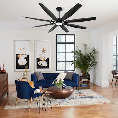 MLiAN 60/72 inch 8 Blades Indoor LED Ceiling Fan with Remote control