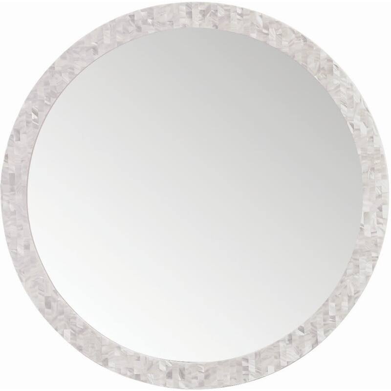 James Martin Vanities 725-MR30 Callie 30" W x 30" H Rectangular Wood - White Mother of Pearl