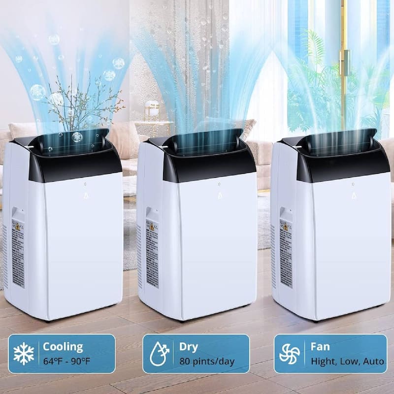 14000Btus Air Conditioner Built-in Dehumidifier, Fan, Sleep Mode - N/A
