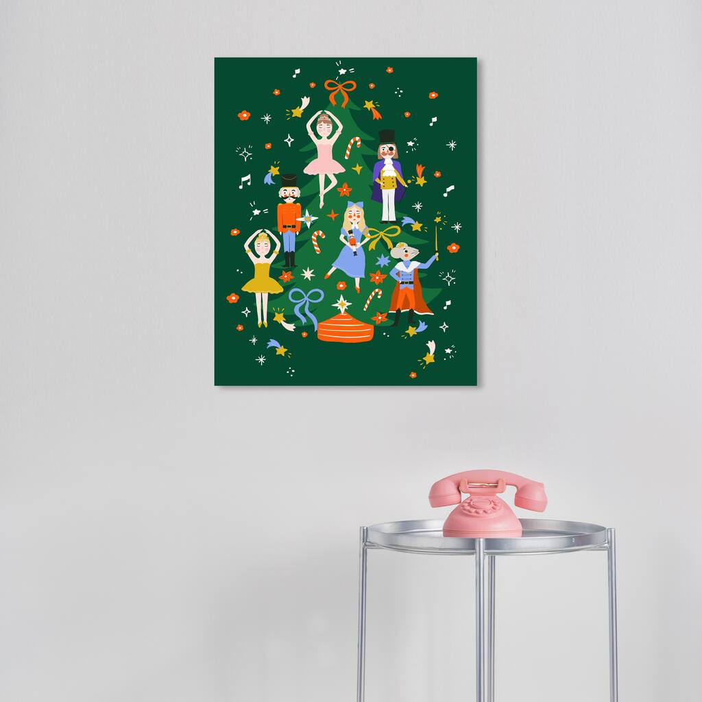 Wynwood Studio Canvas Holiday and Seasonal Stories for Midnight Green Modern & Contemporary Wall Art Canvas Print