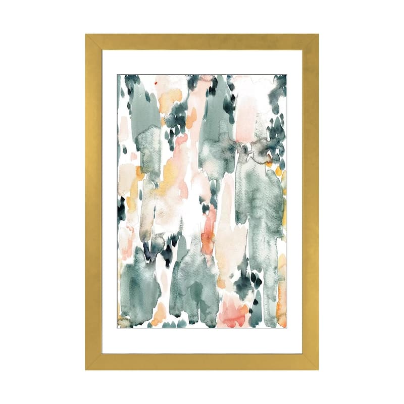 iCanvas "Lush" by Albina Bratcheva - Gold - 24x16x1