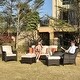 preview thumbnail 34 of 41, Ovios Rattan Wicker 5-piece Patio Furniture Set