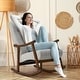 preview thumbnail 4 of 39, AVAWING Upholstered Rocking Chair Modern High Back Armchair
