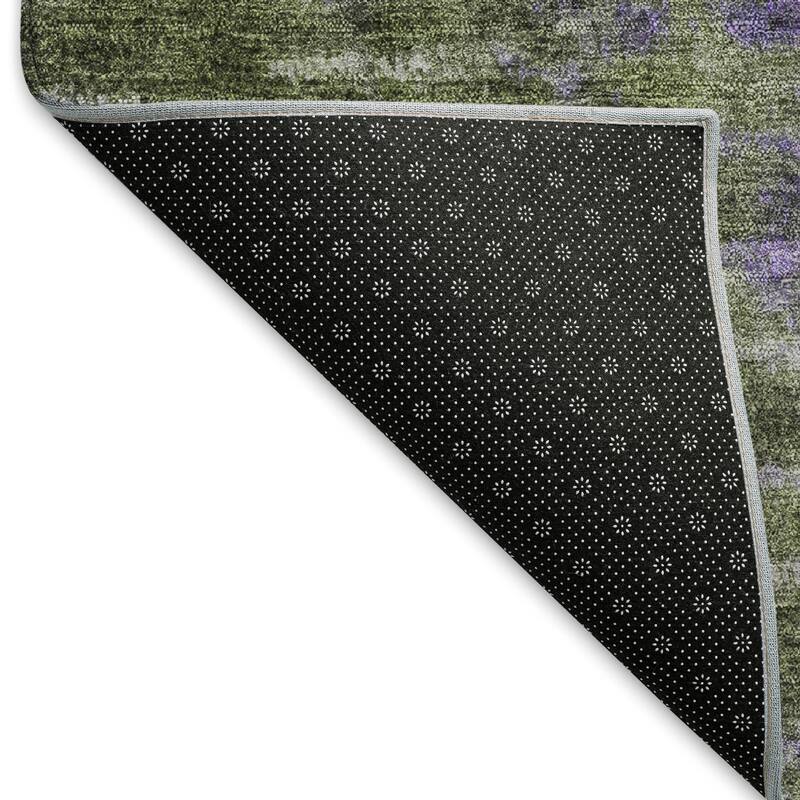 Machine Washable Indoor/ Outdoor Contemporary Ombre Chantille Rug