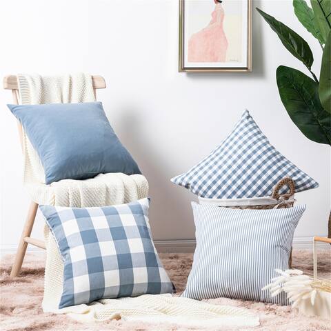 Topfinel Patterned Square Pillow Cover (Set of 4)