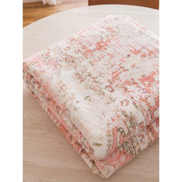 Beatrice Peach Transitional Washable Rug - Bed Bath & Beyond 