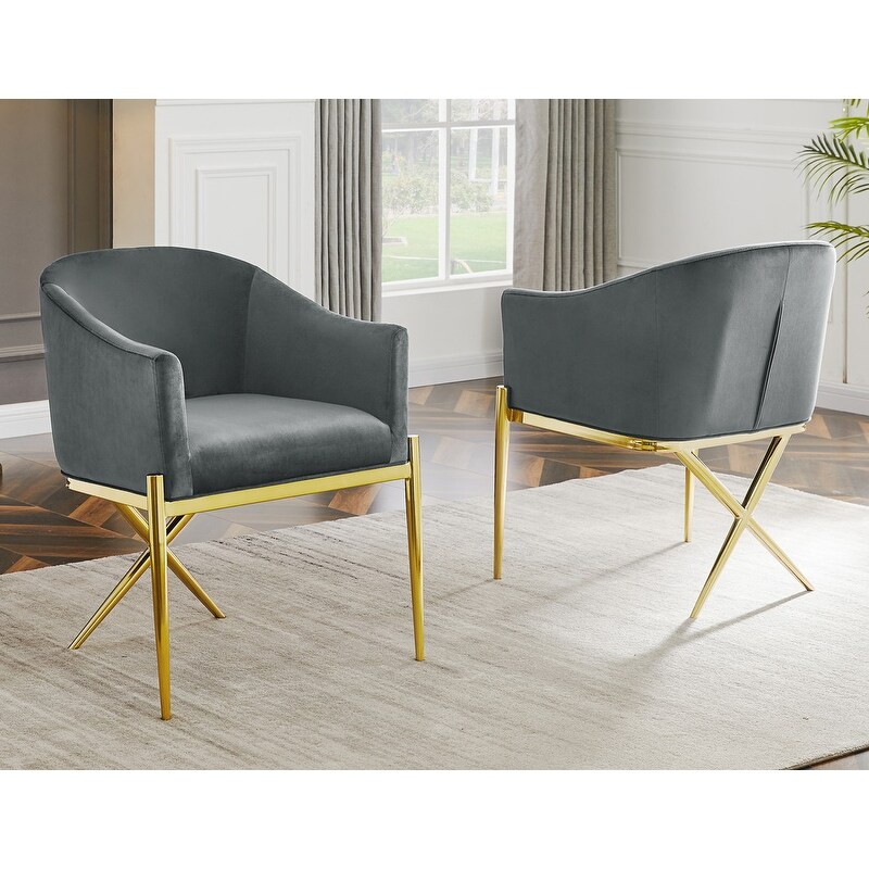 Xavier velvet dining chair outlet