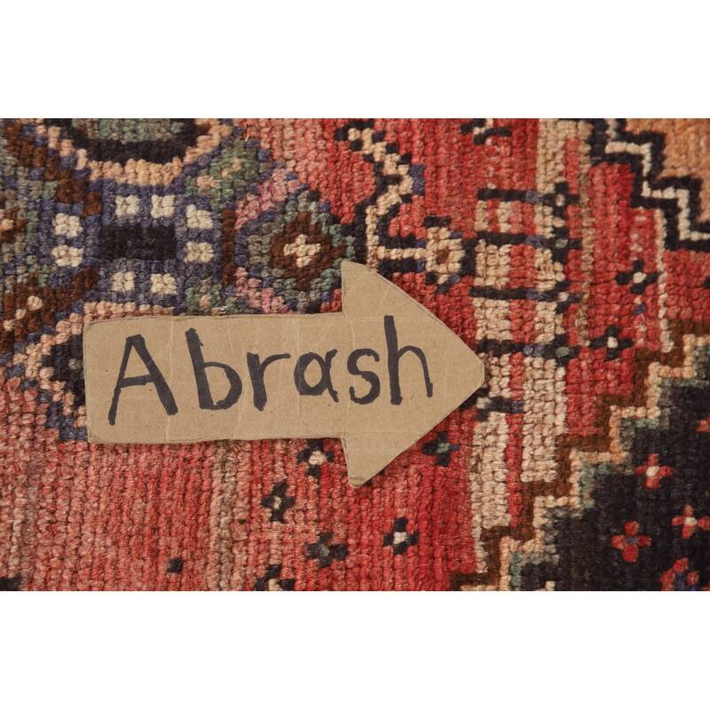 Hand Knotted Oriental 100% Wool Carpet Traditional Geometric Red Lori Area Rug - 7' 10'' X 4' 0''