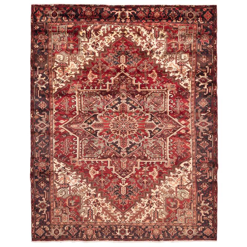 ECARPETGALLERY Hand-knotted Sarabi Red Wool Rug - 8'6 x 10'11