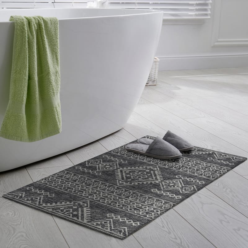Indoor/ Outdoor Yuma Boho Washable Rug