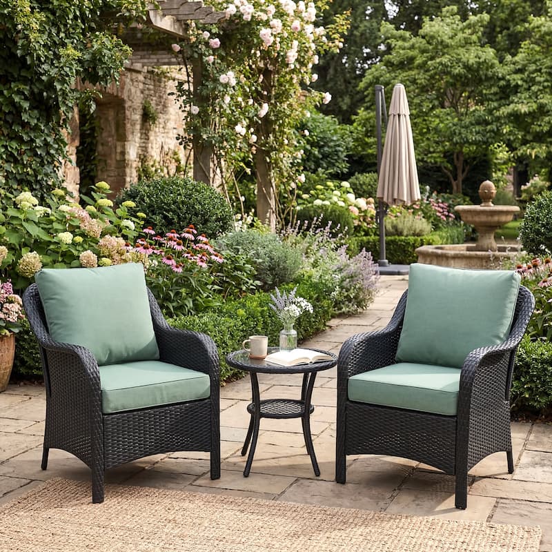 Aoodor Outdoor Seat/Back Cushion Set of 2