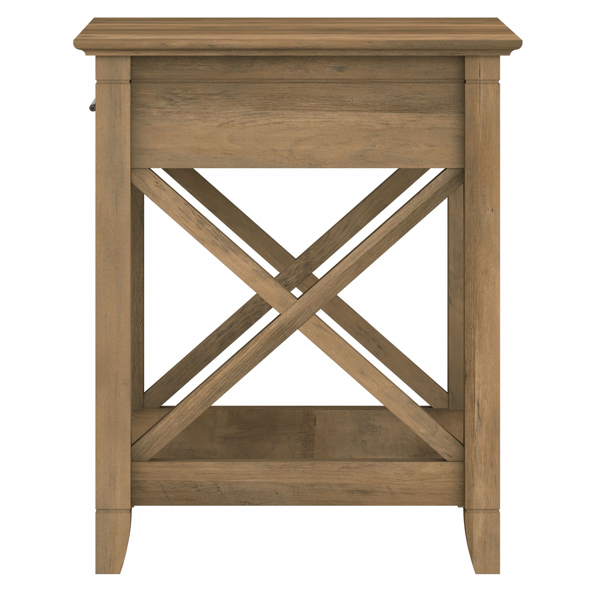 Westhoff solid wood end top table with storage