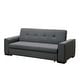 preview thumbnail 9 of 13, Furniture of America City Contemporary Grey Linen Fabric Futon Sofa