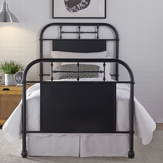 Vintage Series Distressed Metal Twin Metal Bed