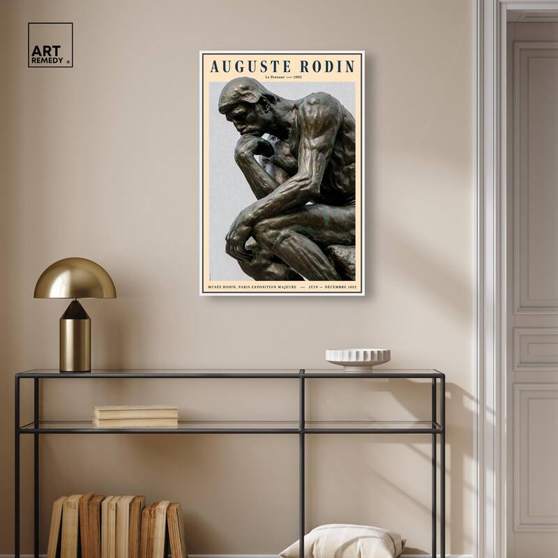 The Thinker Canvas by Art Remedy