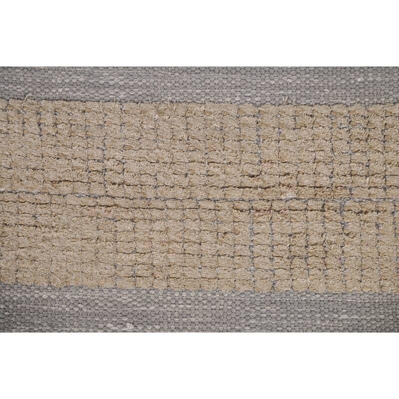 Hand Knotted Oriental 100% Wool Carpet Modern Tribal Greys & Charcoal Moroccan Area Rug - 9' 9'' X 8' 1''