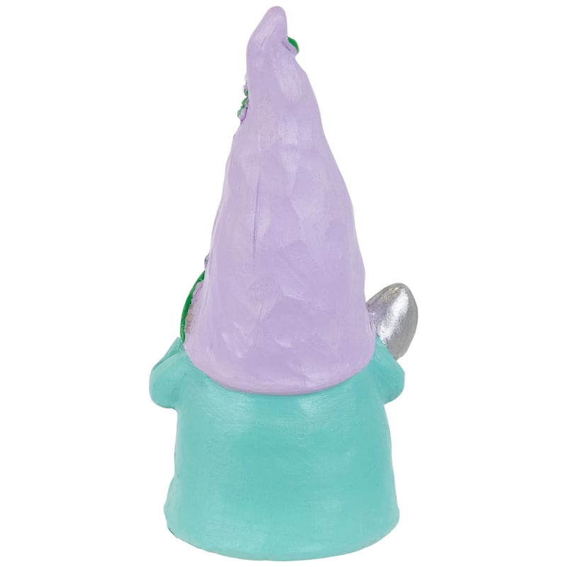 Happy Gardening Gnome with Shovel Outdoor Garden Statue - 8"