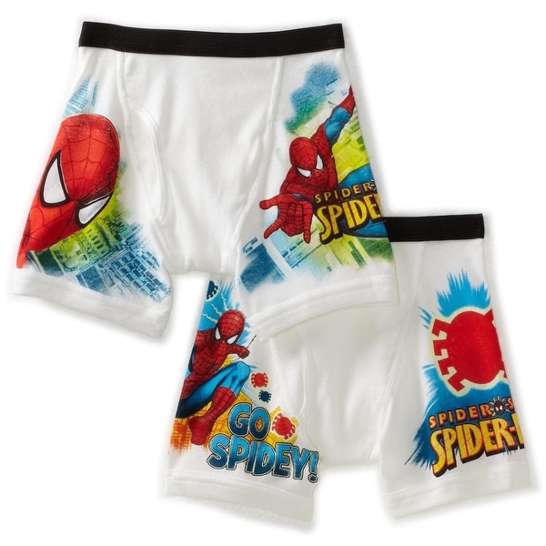Shop Fruit of the Loom Boys Spiderman Extended Leg Briefs, 2 Packages (4 pcs), Size 6 - On Sale ...