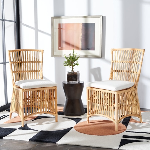 rattan accent chair set of 2