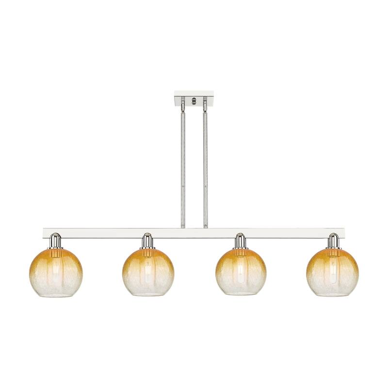 Innovations Lighting Urban Downtown - Brookhaven Globe - 4 Light 48" Stem Hung Island Light