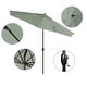 preview thumbnail 142 of 143, North Bend 9-foot Round Auto-tilt, Bronze Finish, Sunbrella Patio Umbrella by Havenside Home