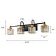 preview thumbnail 19 of 22, 3/4/5-Light Modern Industrial Dimmable Crystal Bathroom Vanity Light