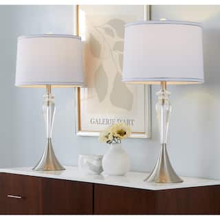 Ashland Glass 28" Crystal Table Lamp (Set of 2)
